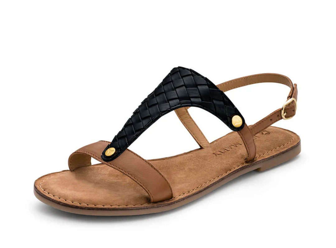 HEY MARLY Topping für Sandale Urban Twist, Farbe SCHWARZ