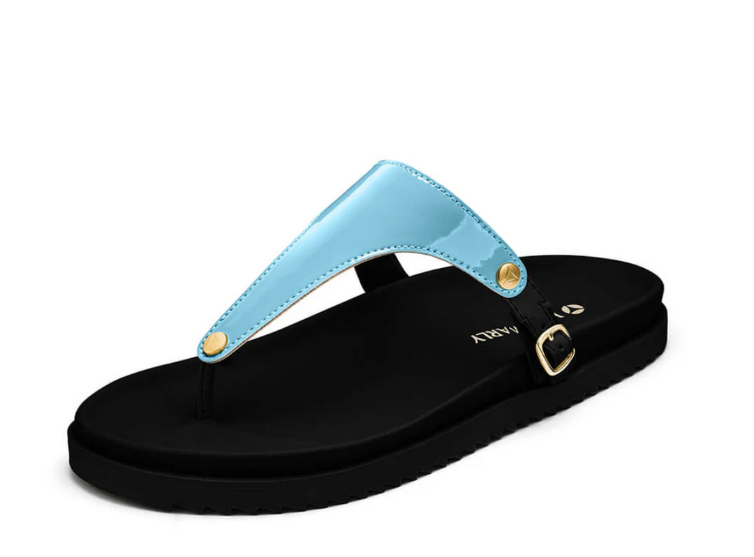HEY MARLY Topping für Sandale City Gloss, Farbe BLAU
