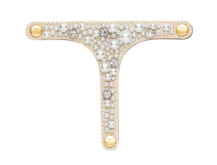 HEY MARLY Topping für Sandale Precious Pearl, Farbe Weiß/Crema