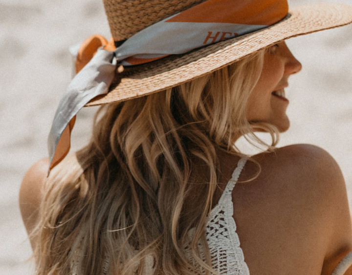 HEY MARLY Tuch Silky Star, Farbe Peach
