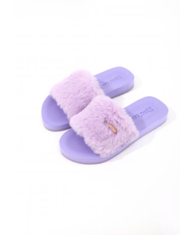 MOO ILO Schuhe Flipis Flausch Edition, Farbe Flieder