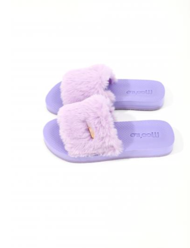 MOO ILO Schuhe Flipis Flausch Edition, Farbe Flieder