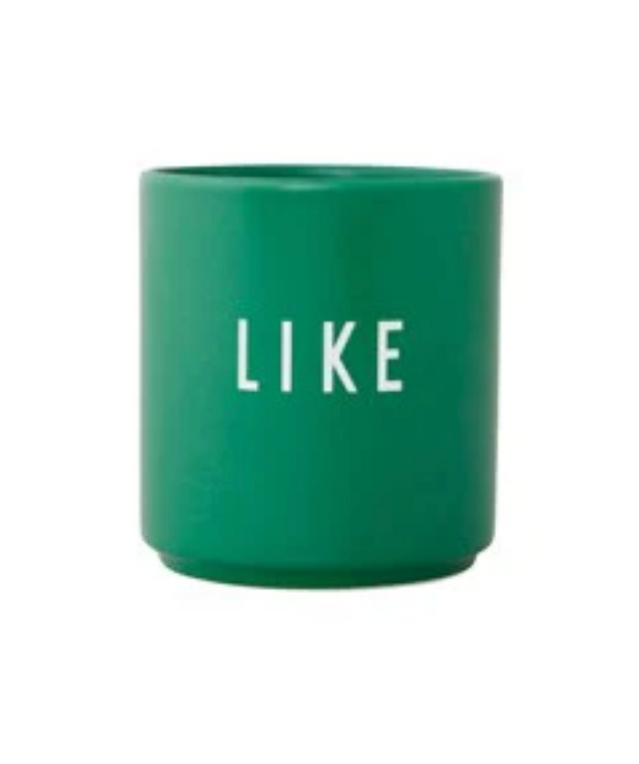 DESIGN LETTERS, Tasse, Like, Grün