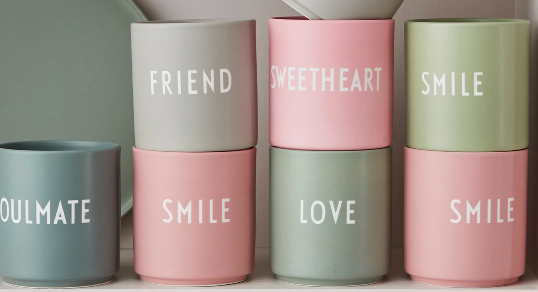 DESIGN LETTERS, Tasse, Smile, Rosa