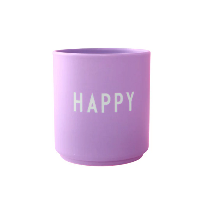 DESIGN LETTERS, Tasse, Happy, Magenta