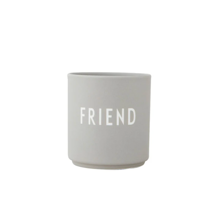 DESIGN LETTERS, Tasse, Friend, Hellgrau