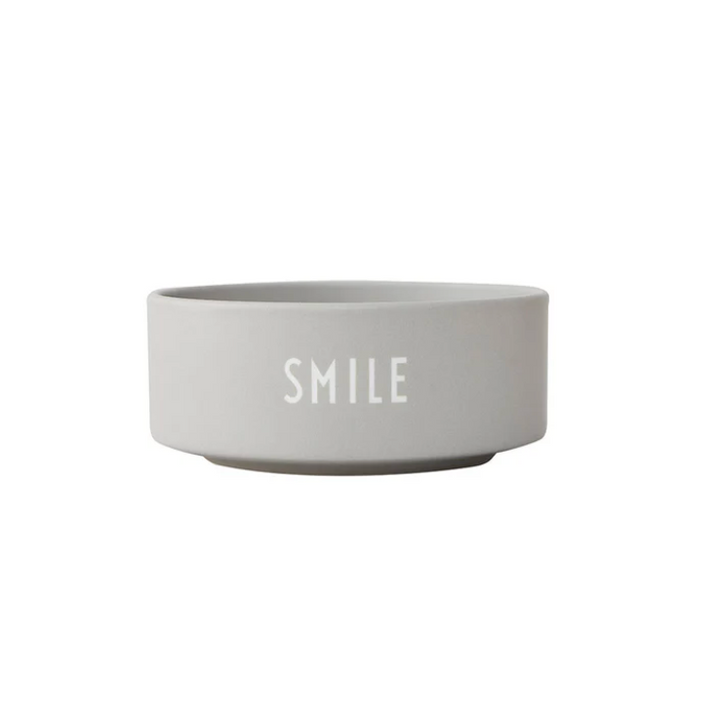 DESIGN LETTERS, Snackschüssel, Smile, Hellgrau