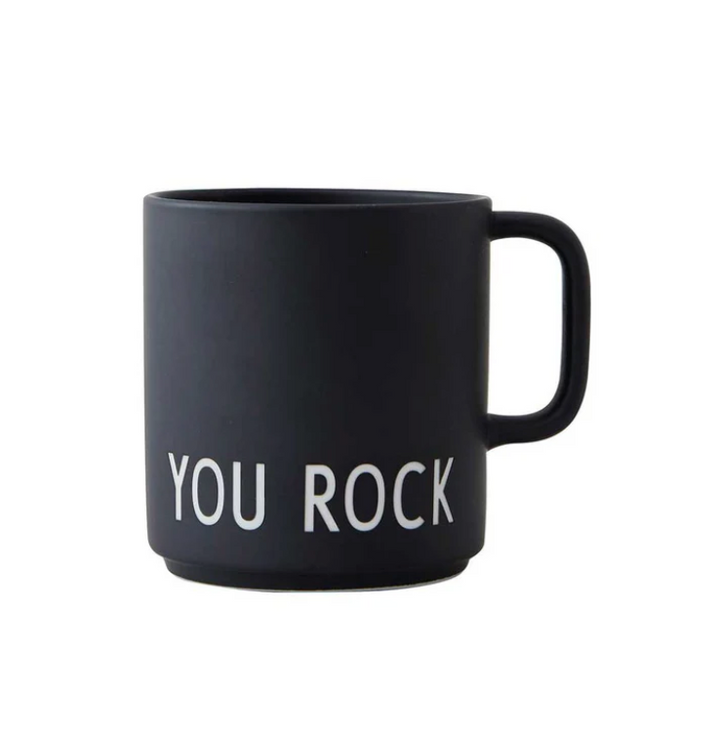 DESIGN LETTERS, Tasse, You Rock, Schwarz
