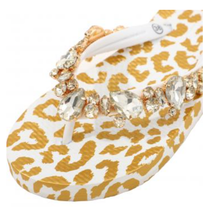 MOO'ILO Schuhe Flipis, Leo Weiß/Gold