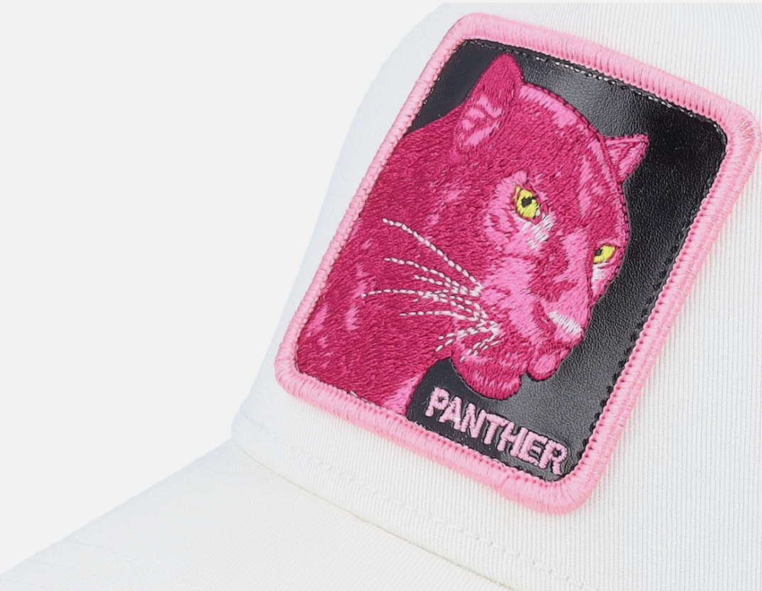 GOORIN BROS Trucker Baseball Cap pink PANTHER weiß