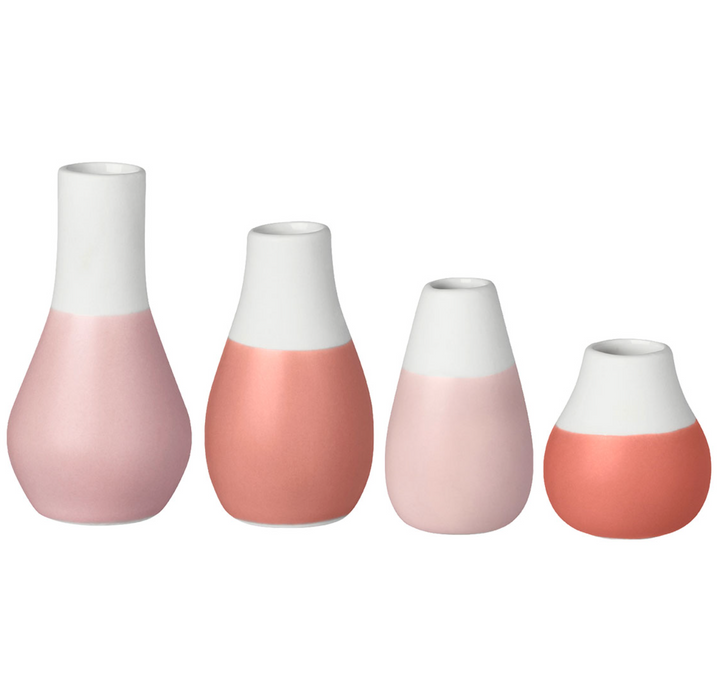 Räder, Vase, Mini, 4er Set, Pudertöne