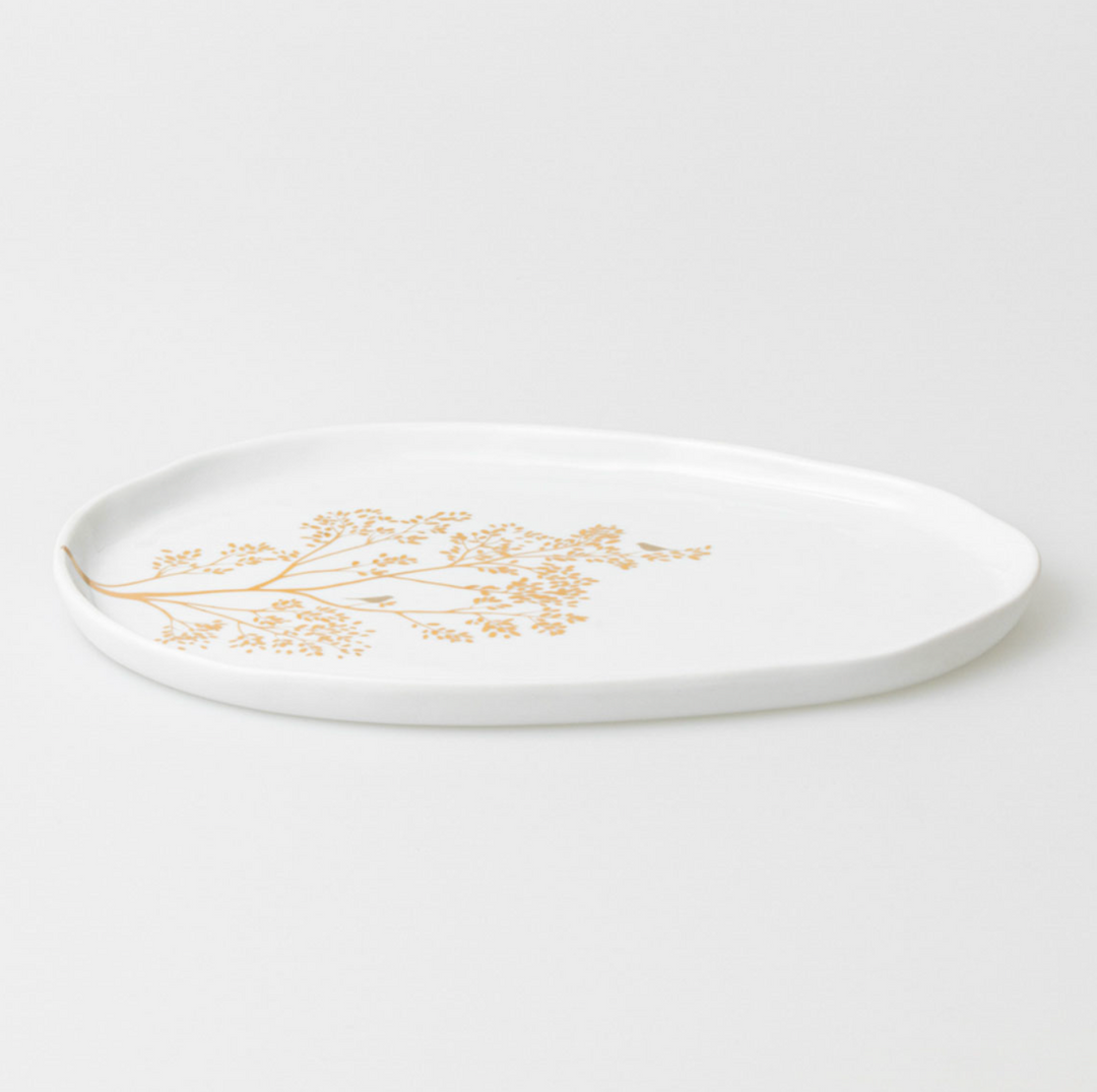 Räder, Schale, Goldzweig