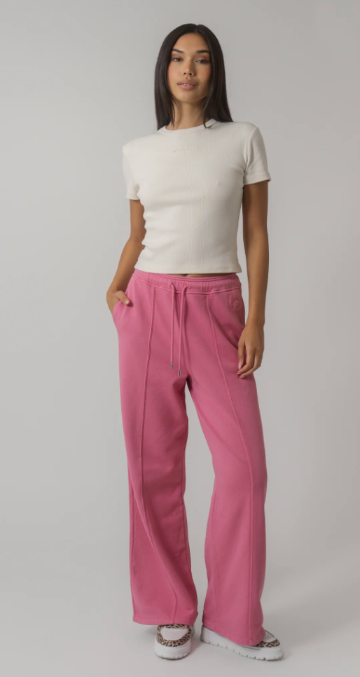 OH APRIL Rib T-Shirt Farbe Sand