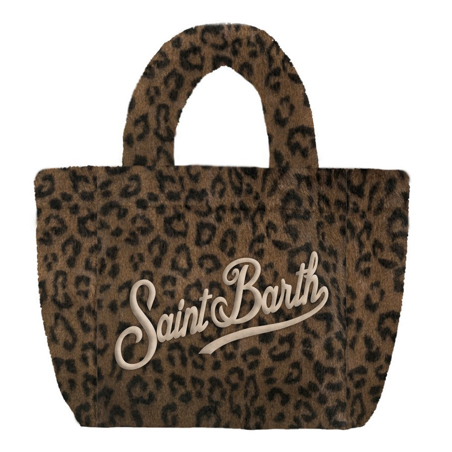 MC2 SAINT BARTH Tasche Colette Soft Plüsch Dark Leopard