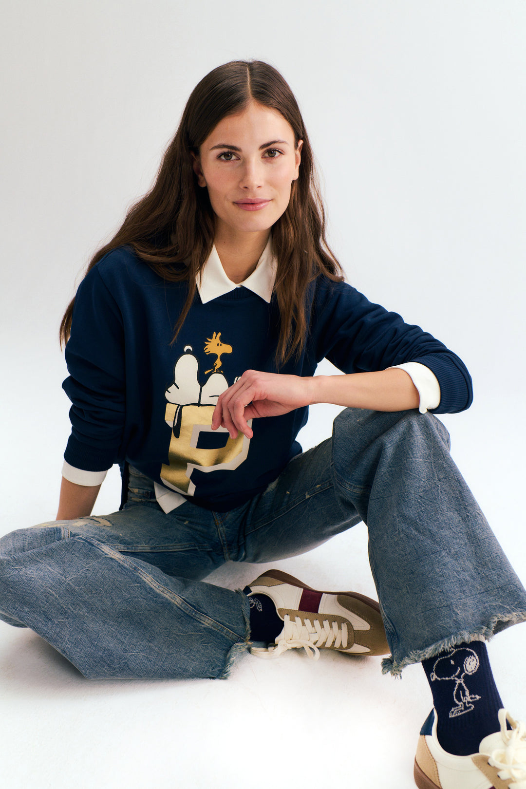 CODELLO Sweatshirt Peanuts™ Snoopy, College Style, Farbe Navy