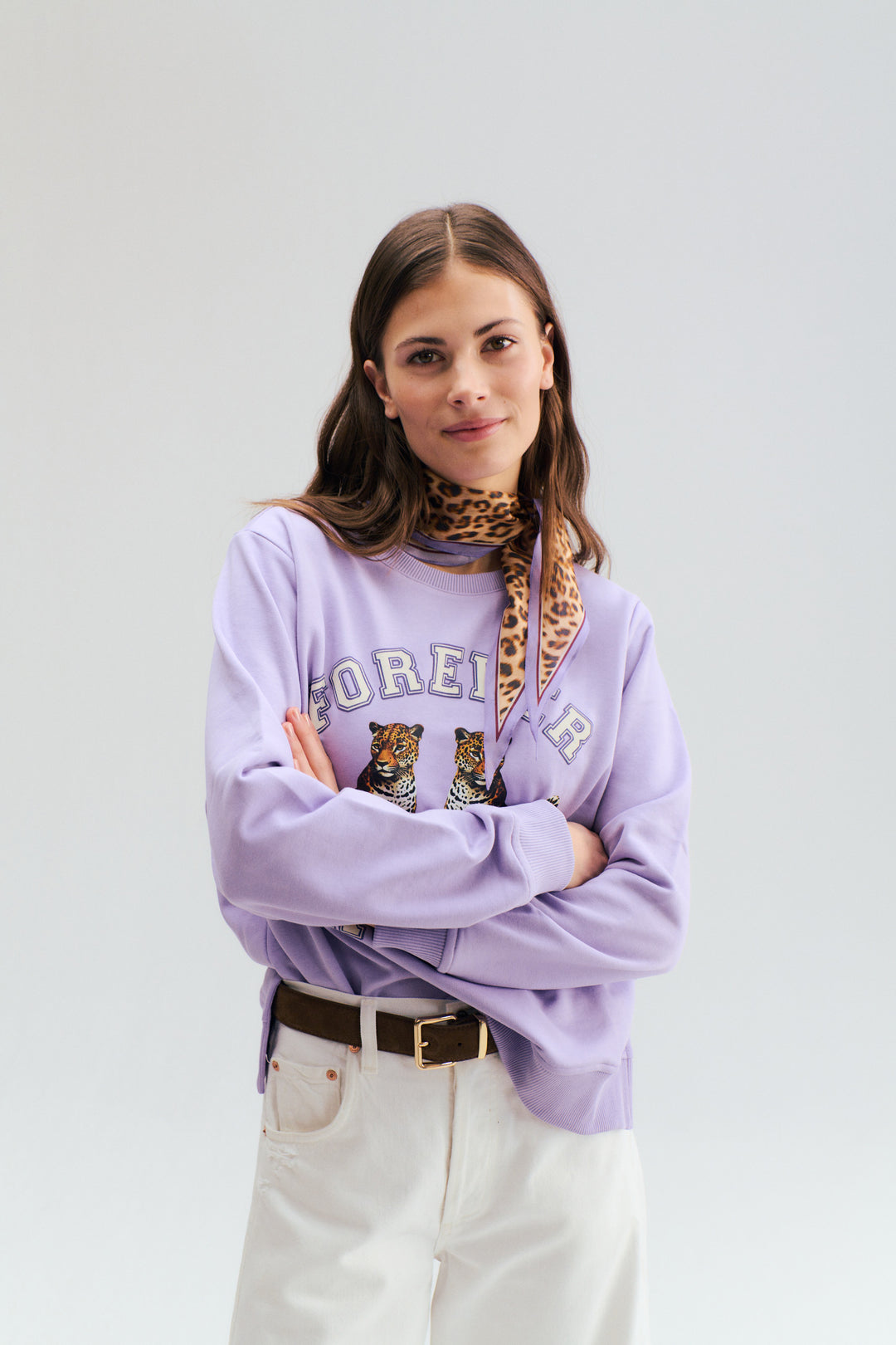 CODELLO Sweatshirt Leo ALWAYS FOREVER Farbe Flieder