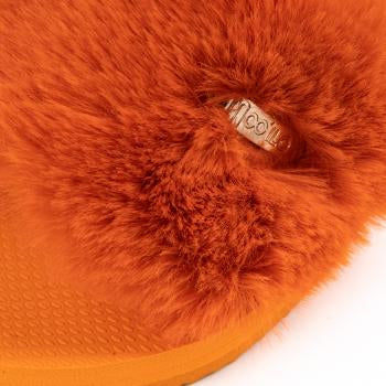 MOO ILO Schuhe Flipis Flausch Edition, Farbe Orange