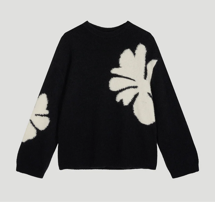 OH APRIL Edina Jumper Schwarz/Weiß