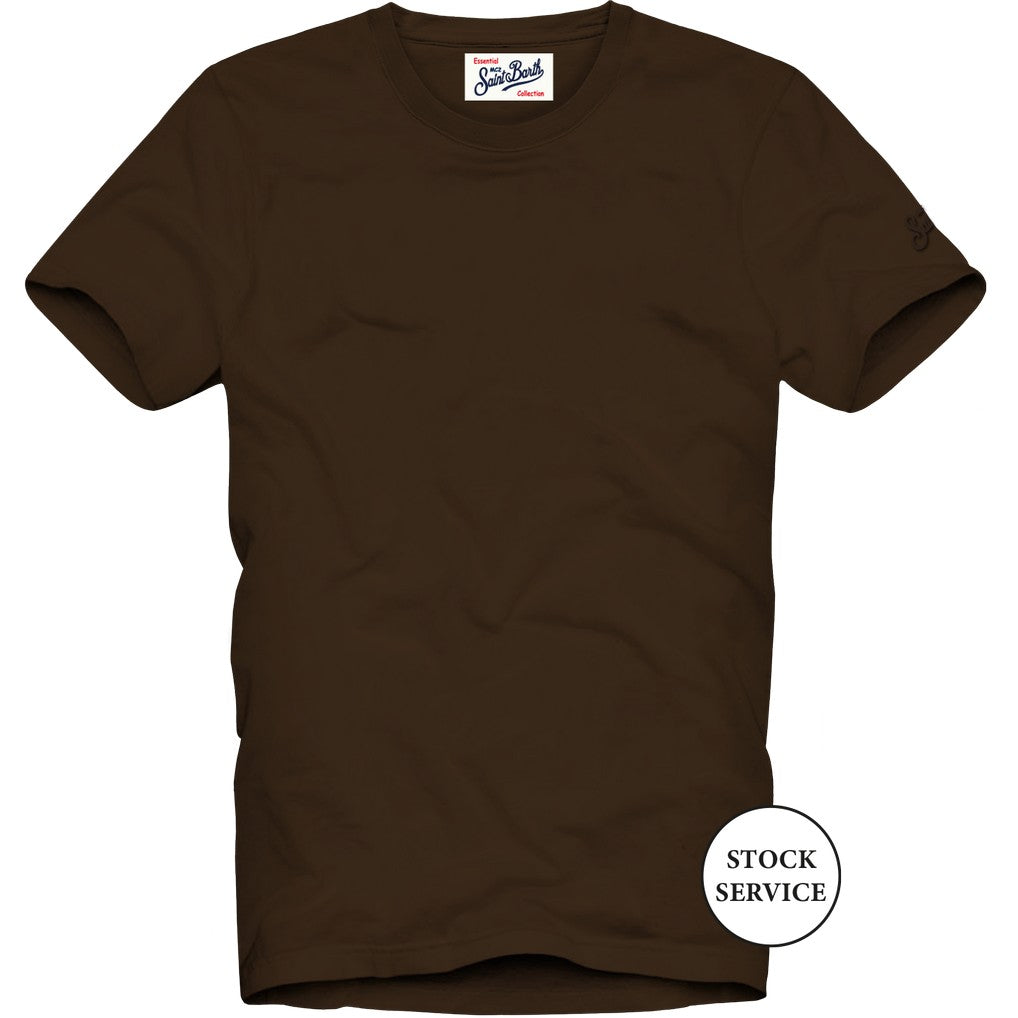 MC2 Saint Barth  Basic T-Shirt, Farbe Dunkelbraun