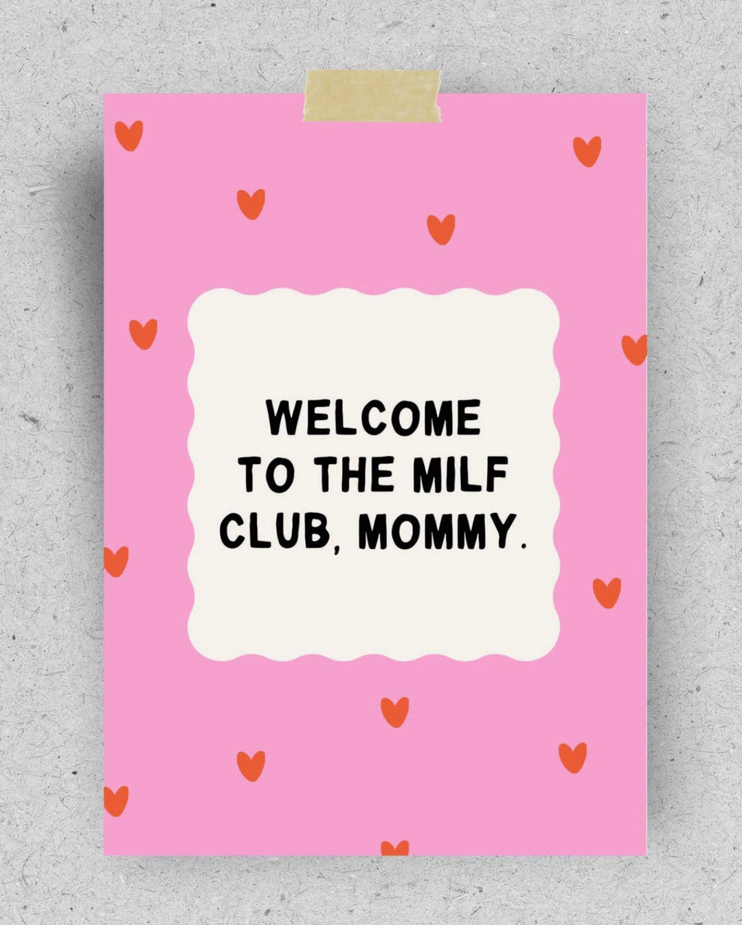 POSTKARTE Welcome to the milf club, mommy