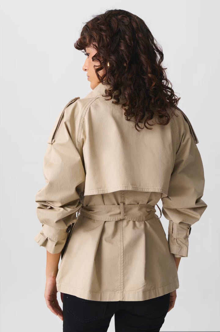 GINA TRICOT Trenchcoat Beige, kurz