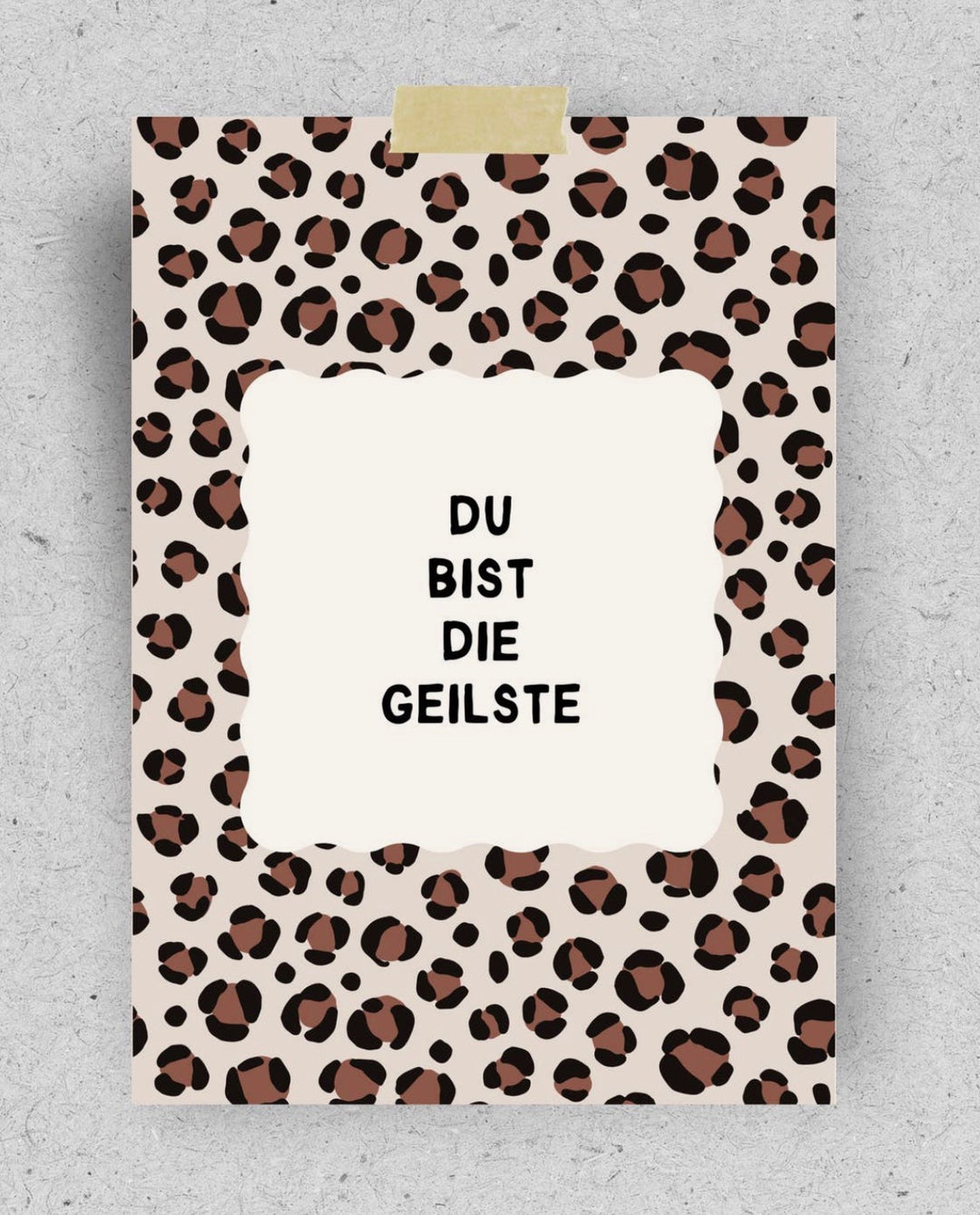 POSTKARTE Du bist die Geilste