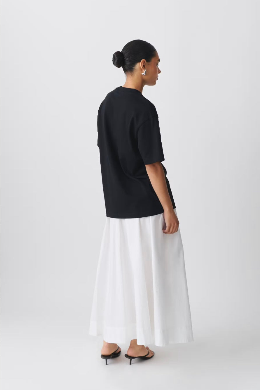 GINA TRICOT Basic oversized T-Shirt, Schwarz