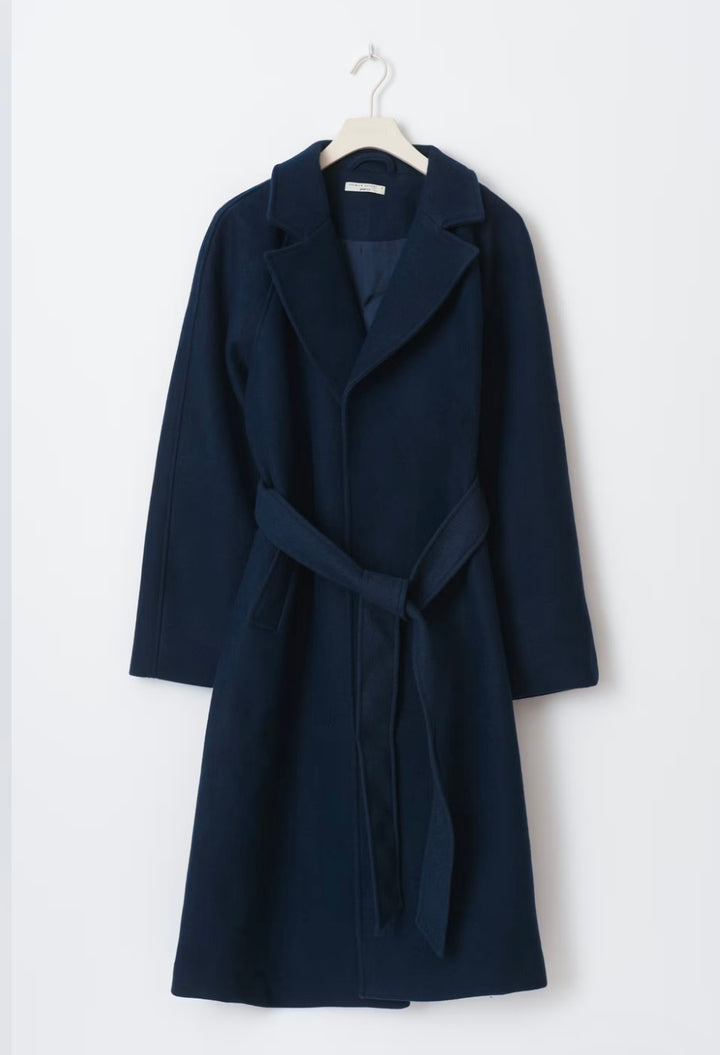 GINA TRICOT Mantel, lang, Dunkelblau