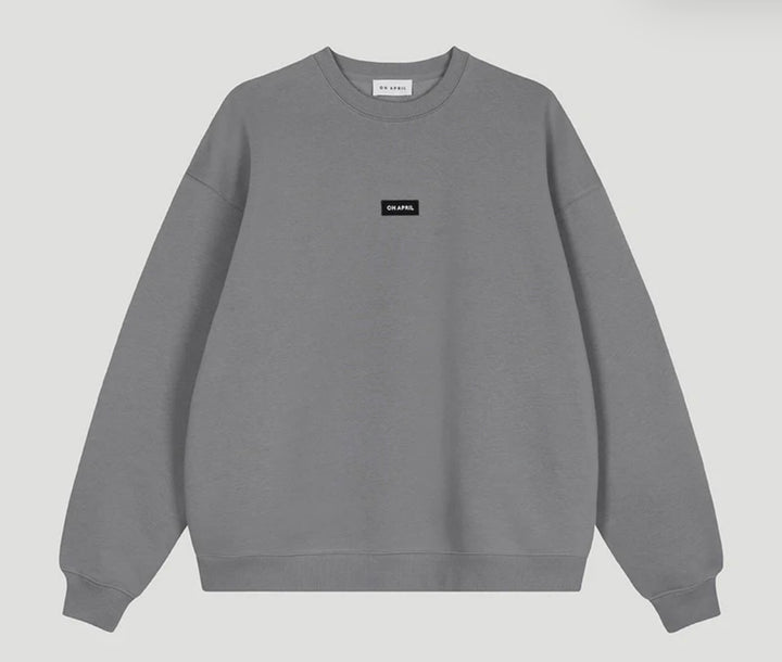 OH APRIL Oversized Sweater Dunkelgrau