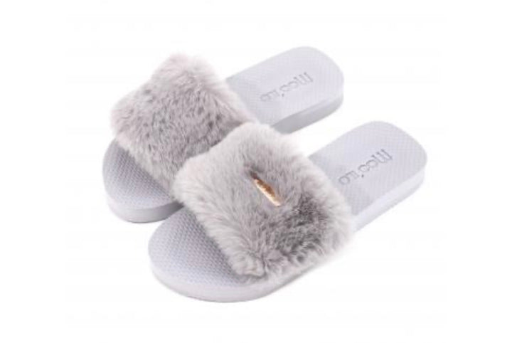 MOO ILO Schuhe Flipis Flausch Edition, Farbe Stone