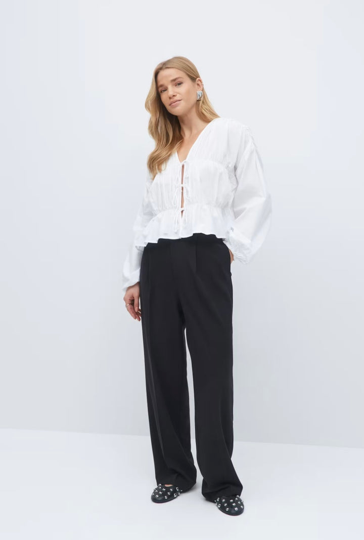 GINA TRICOT weite Hose, Schwarz