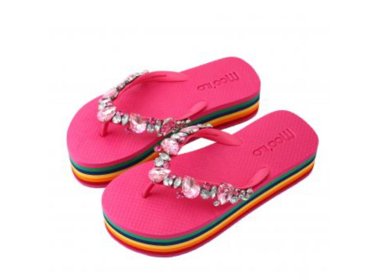 MOO'ILO Schuhe Flipis, Plateau, REGENBOGEN