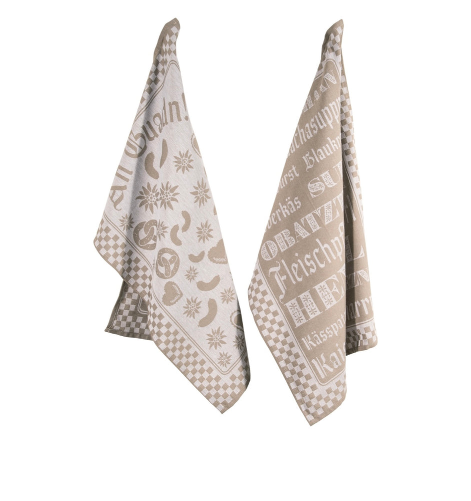 PAD CONCEPT GESCHIRRTUCH, 2er Set, Farbe Taupe