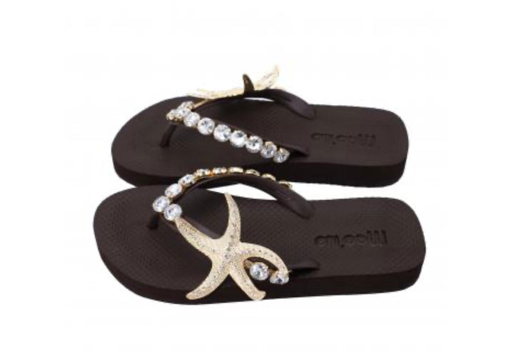 MOO'ILO Schuhe Flipis, SEESTERN, DUNKELBRAUN