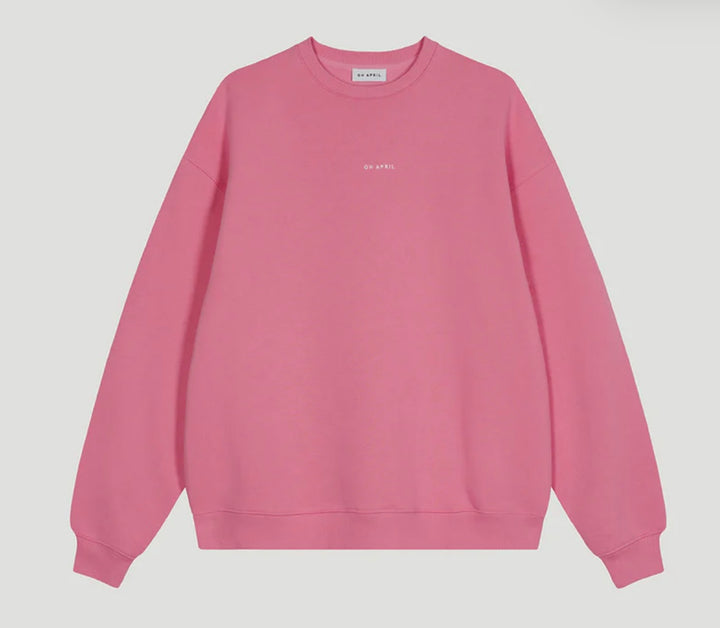 OH APRIL Oversized Sweater Deep Pink