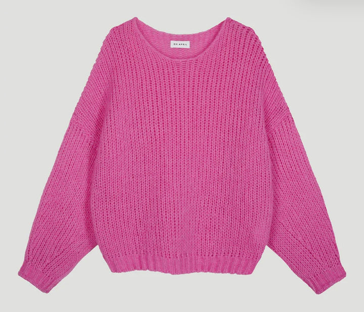 OH APRIL Safa Chunky Strickpullover Pink