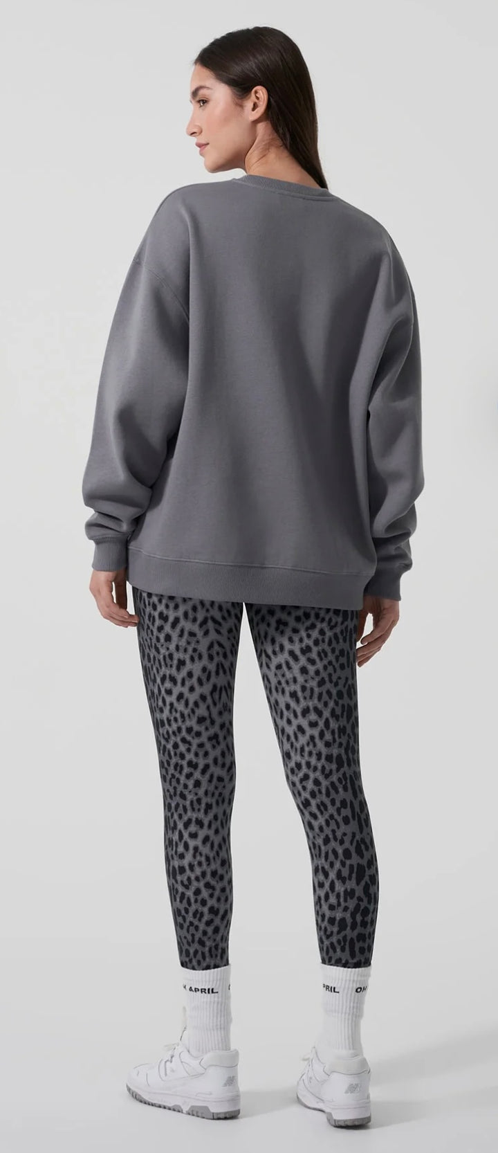 OH APRIL Oversized Sweater Dunkelgrau