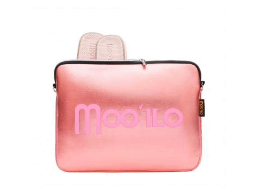 MOO'ILO Schuhe Flipis, Glitzerstreifen, ROSÉ