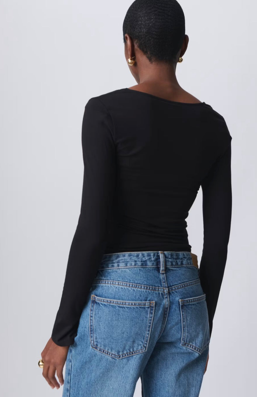 GINA TRICOT Long Sleeve, Schwarz