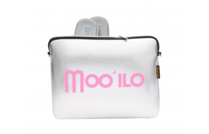 MOO ILO Tasche Clutch Neopren Silber