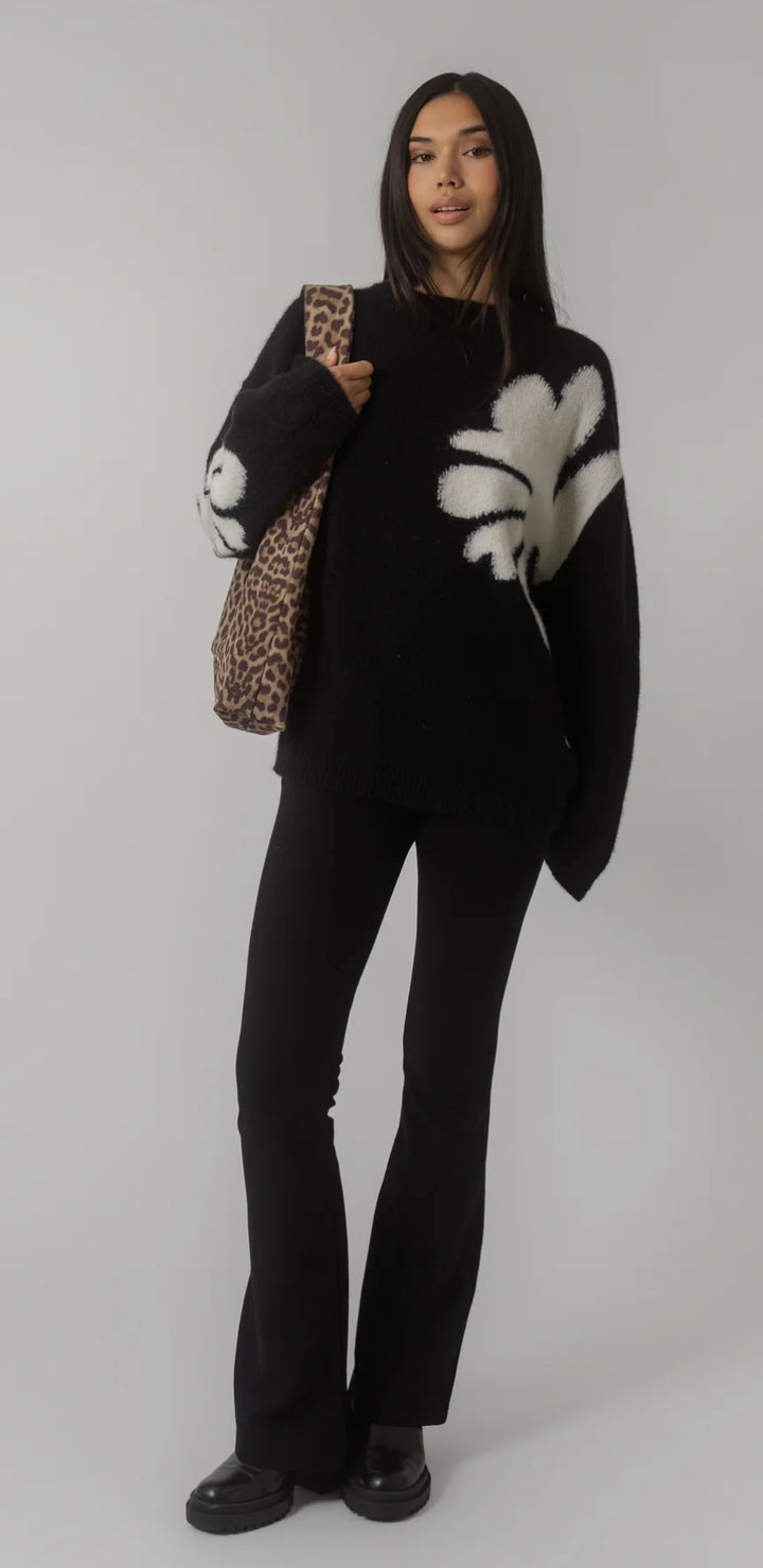 OH APRIL Edina Jumper Schwarz/Weiß