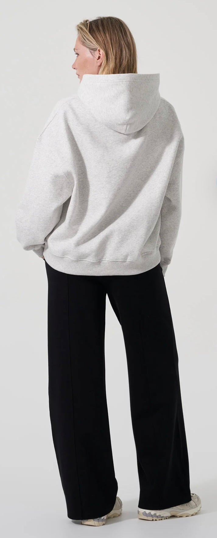 OH APRIL Oversized Hoodie Hellgrau