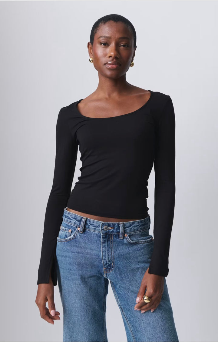 GINA TRICOT Long Sleeve, Schwarz