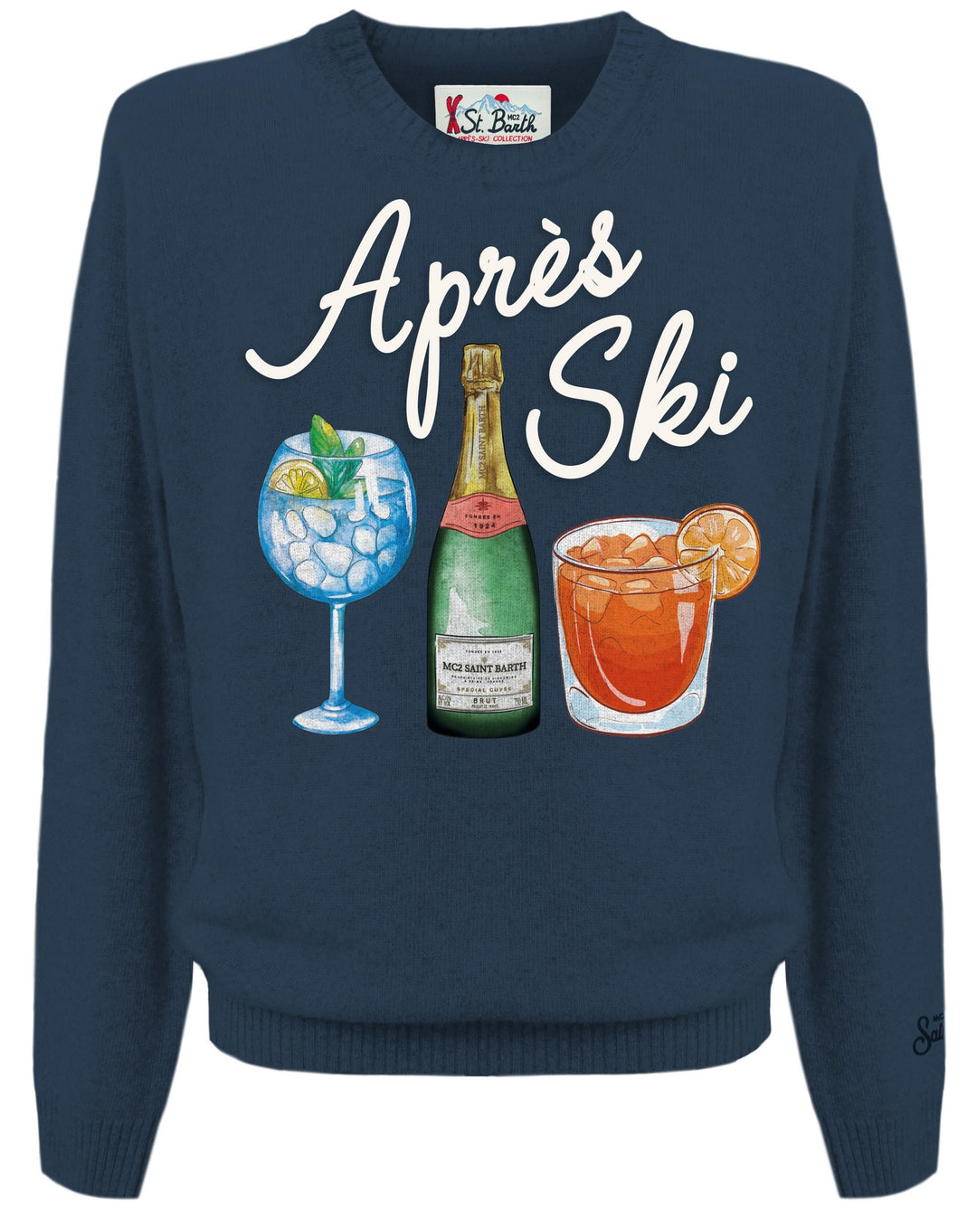 MC2 Saint Barth Pullover Strick Après Ski, Farbe Navy
