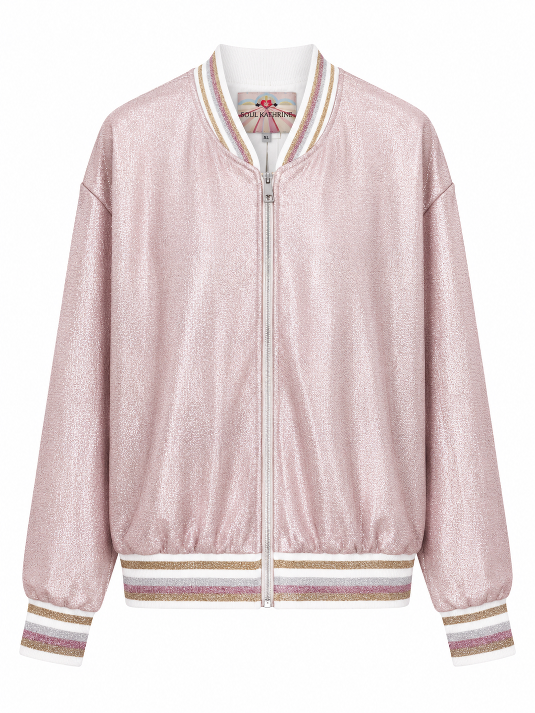 SOULKATHRINE Jacke aus Glitzerstoff SOUL, Farbe Rosa
