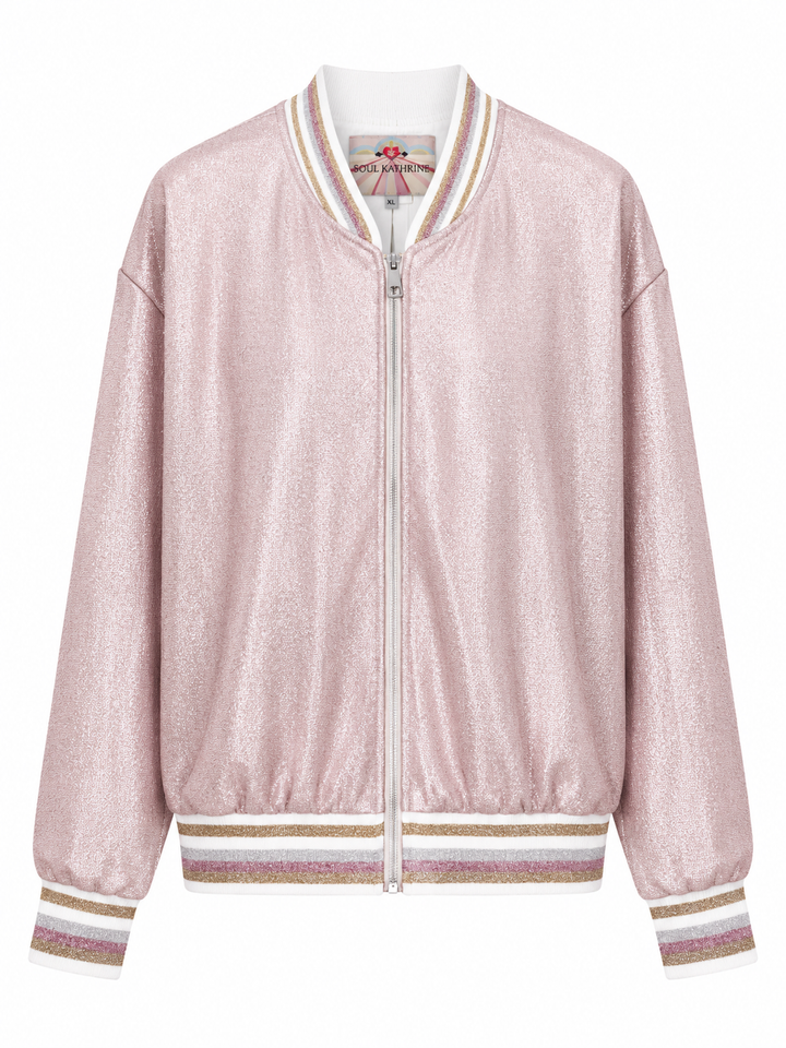 SOULKATHRINE Jacke aus Glitzerstoff SOUL, Farbe Rosa