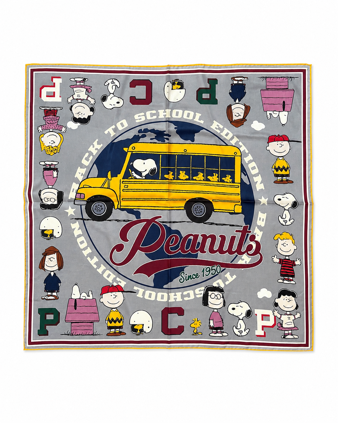 CODELLO Tuch Peanuts™ Snoopy Nicki-Tuch, Farbe Grau, Seide