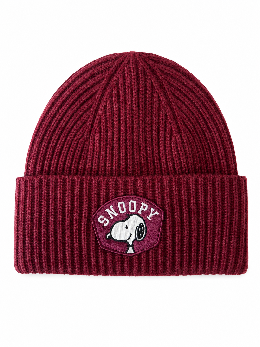 CODELLO Beanie Mütze Peanuts™ Snoopy & Woodstock, Farbe Burgunder Rot