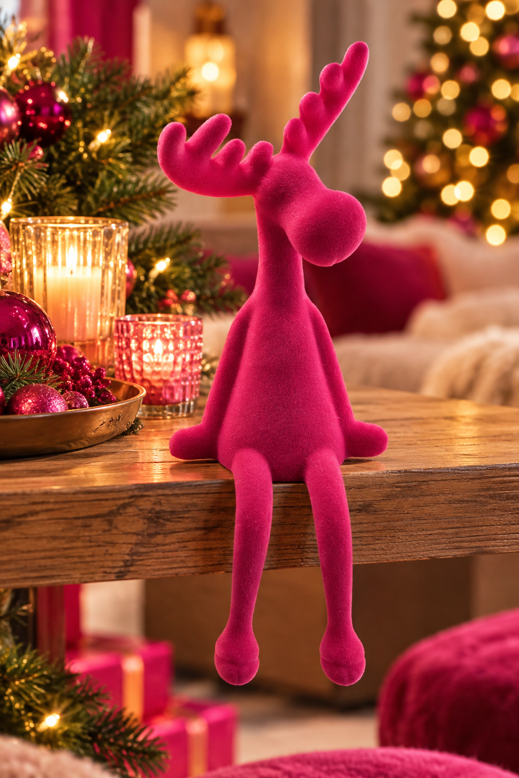 Kantenhocker Elch Pink