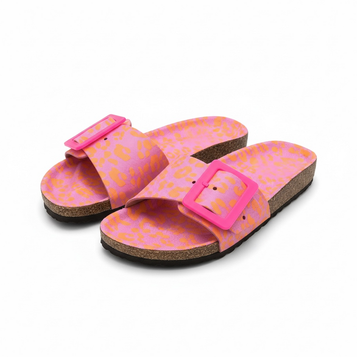 KARINSSCHWESTER Sandale LOS ANGELES Neon Leo Pink/Orange